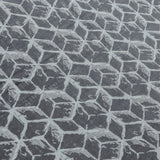 Gray Blocks Jacquard Fabric By The Metre