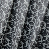 Gray Blocks Jacquard Fabric By The Metre