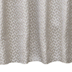 Beigish Gray Hexagon Geometric Jacquard Weave Curtain Panels