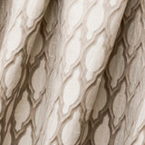 Beige Ogee Jacquard Fabric By The Metre