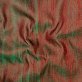 Red & Green Silk Dupioni Curtain Panels