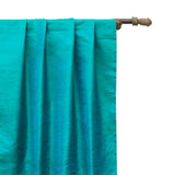 Peacock Green Blue Silk Dupioni Fabric By The Metre