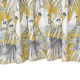 White Parrots Cotton Fabric By The Metre