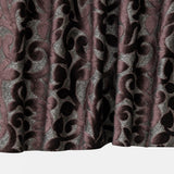 Brown Jacquard Velvet Flower Jacquard Velvet Fabric By The Metre