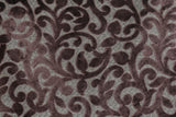 Brown Jacquard Velvet Flower Jacquard Velvet Fabric By The Metre