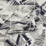 Abstract Triangles Printed Cotton Embroidery Curtain Panels