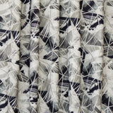 Abstract Triangles Printed Cotton Embroidery Curtain Panels