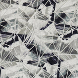 Abstract Triangles Printed Cotton Embroidery Curtain Panels