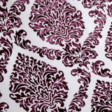 Purple Damask Burntout Velvet Curtain Panels