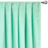 Mint Green Silk Dupioni Curtain Panels