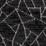 Black Web Jacquard Velvet Fabric By The Metre