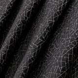 Black Web Jacquard Velvet Fabric By The Metre