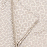 Cream Hexagon Jacquard Fabric By The Metre