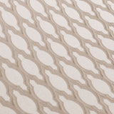 Beige Ogee Jacquard Fabric By The Metre