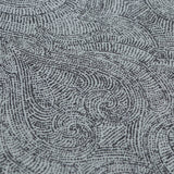 Gray Ancient Damask Jacquard Weave Curtain Panels