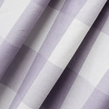 Light Purple N Ivory Gingham Checks Cotton Curtain Panels
