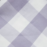 Light Purple N Ivory Gingham Checks Cotton Curtain Panels
