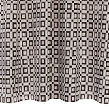 Brown Blocks Jacquard Velvet Fabric By The Metre