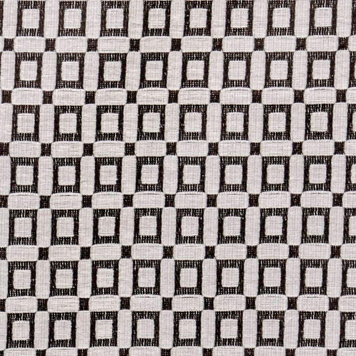 Brown Blocks Jacquard Velvet Fabric By The Metre