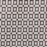 Brown Blocks Jacquard Velvet Geometric Curtain Panels