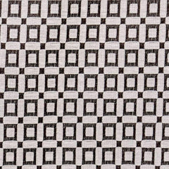 Brown Blocks Jacquard Velvet Fabric By The Metre