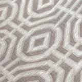 Beige Eternity Geometric Jacquard Weave Curtain Panels