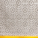 Beige Eternity Geometric Jacquard Weave Curtain Panels