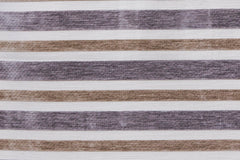 Beige And Purple Chenille Jacquard Velvet Fabric By The Metre