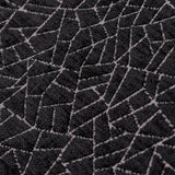 Black Web Jacquard Velvet Fabric By The Metre