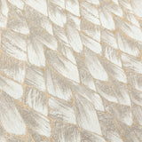 Cream & Gray Pebble Street Jacquard Weave Curtain Panels
