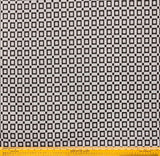 Brown Blocks Jacquard Velvet Geometric Curtain Panels