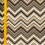 Brown Chevron Geometric Jacquard Weave Curtain Panels