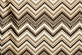 Brown Chevron Geometric Jacquard Weave Curtain Panels