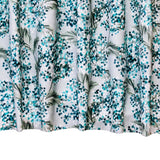 Turquoise Blue Flowers Cotton Fabric By The Metre