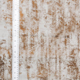 Cream I Love Foil Printed Textured Cotton Curtain Panels