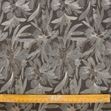 Brown Flower Woo Fabric By The Metre