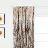 Cream I Love Foil Printed Textured Cotton Curtain Panels