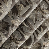 Brown Flower Woo Fabric By The Metre