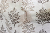 Fern Tree Sheer Embroidery Linen Look Curtain Panels