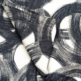 Midnight Circles Jacquard Velvet Fabric By The Metre