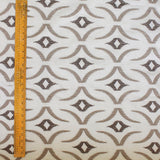 Geometric Sheer Embroidery Linen Look Curtain Panels