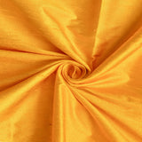 Bright Saffron Yellow Pure Silk Dupioni Curtain Panels