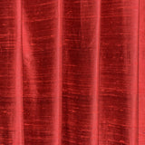 Deep Red Pure Silk Dupioni Curtain Panels