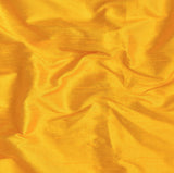 Bright Saffron Yellow Pure Silk Dupioni Curtain Panels