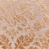 Peach Damask Burnout Velvet Curtain Panels