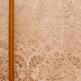 Peach Damask Burnout Velvet Curtain Panels