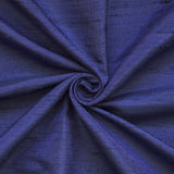 Dark Blue Silk Dupioni Curtain Panels