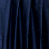 Navy Blue Silk Dupioni Curtain Panels
