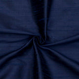 Navy Blue Silk Dupioni Curtain Panels