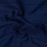 Navy Blue Silk Dupioni Curtain Panels
